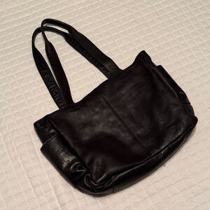 Frye Dark Leather Shoulder Bag